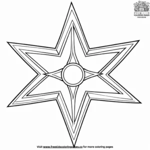 Ninja Star Coloring Pages