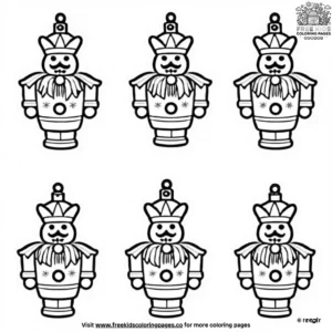 Nutcracker Ornament Coloring Pages