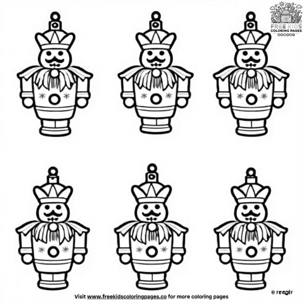 Nutcracker ornament coloring pages