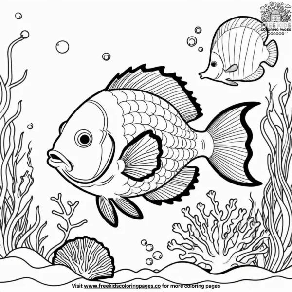 Ocean life coloring pages