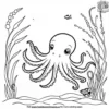 Octopus Adventure Coloring Pages