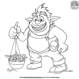 Ogre's Cave Coloring Pages