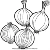 Onion Coloring Pages