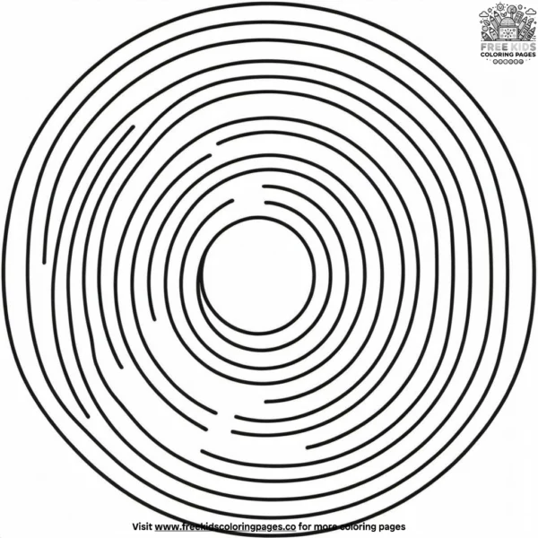 Optical illusions coloring pages