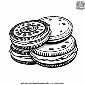 Oreo cookie coloring pages