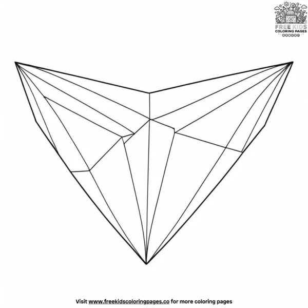 Origami coloring pages