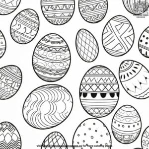 Oval Egg Coloring Pages