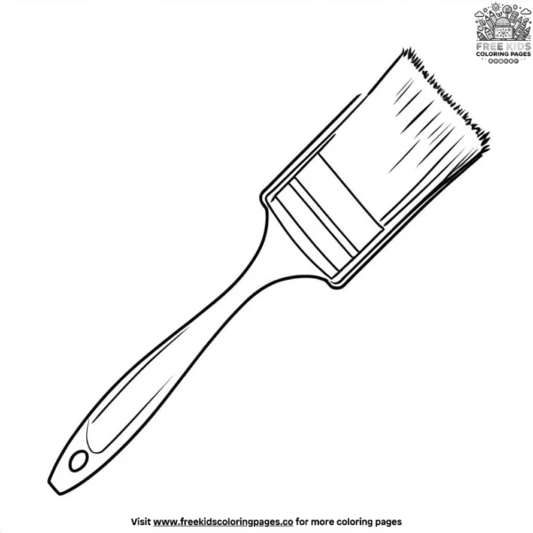 Paintbrush coloring pages