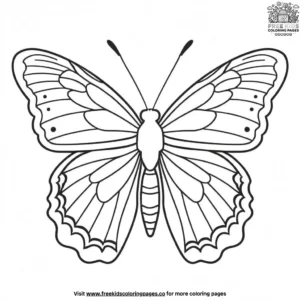 Painted Lady Butterfly Coloring Pages