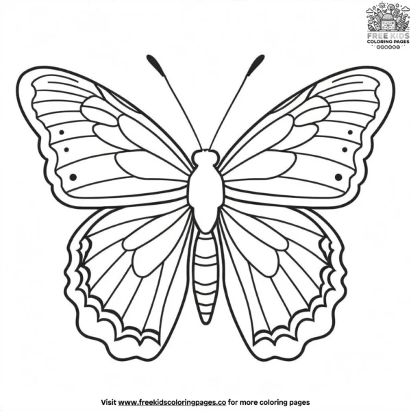 Painted lady butterfly coloring pages