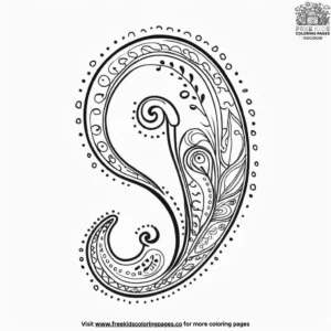 Paisley Patterns Coloring Pages