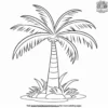 Palm Tree Coloring Pages