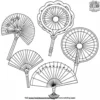 Paper Fan Coloring Pages