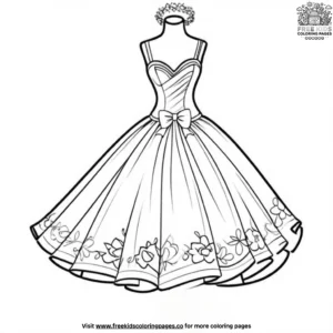 Party Outfits Coloring Pages