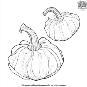 Pattypan Squash Coloring Pages