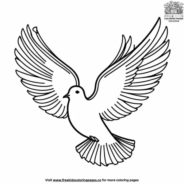 Peace dove patterns coloring pages