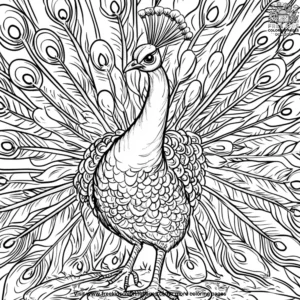 Peacock pride coloring pages