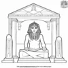 Pharaoh's Tomb Coloring Pages