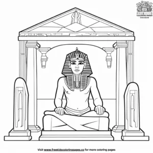 Pharaoh's Tomb Coloring Pages