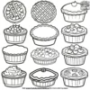 Pie Party Coloring Pages