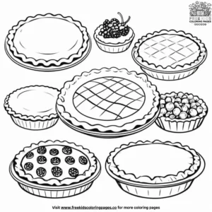 Pie time coloring pages