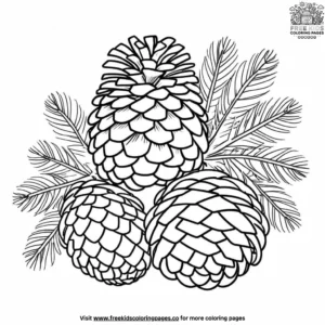 Pinecone Craft Coloring Pages