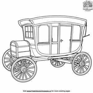 Pioneer Wagon Coloring Pages