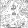 Pirate Map Mystery Coloring Pages