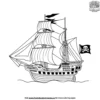 Pirate Ship Coloring Pages