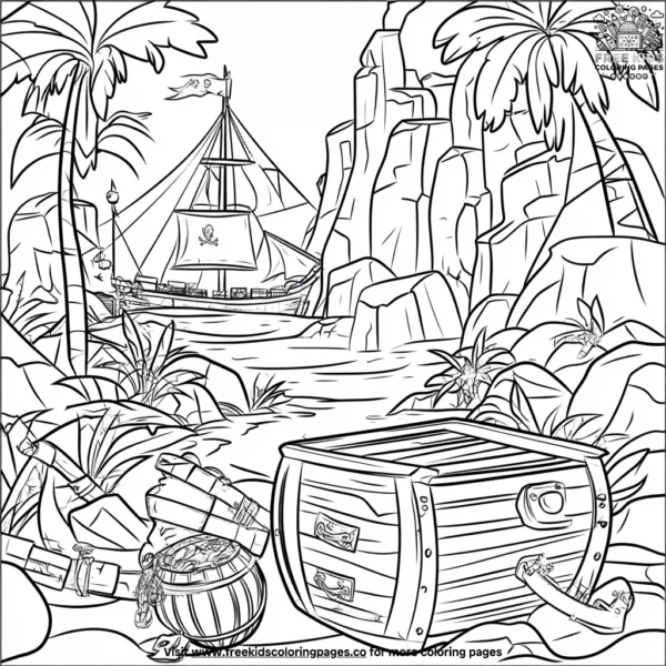 Pirate's cove mysteries coloring pages