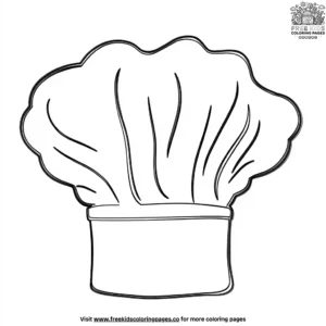 Pizza Chef Hat Coloring Pages