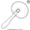 Pizza Cutter Tool Coloring Pages