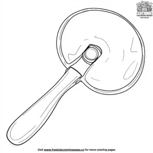 Pizza Cutter Tool Coloring Pages