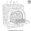 Pizza Oven Baking Coloring Pages