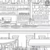 Pizza Restaurant Scene Coloring Pages