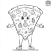 Pizza Slice Costume Coloring Pages