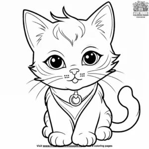 Playful Kitty Coloring Pages