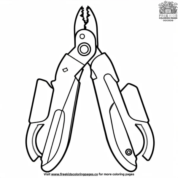 Pliers coloring pages