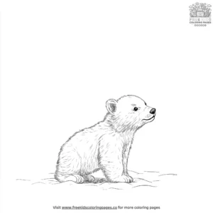 Polar Bear Cub Coloring Pages