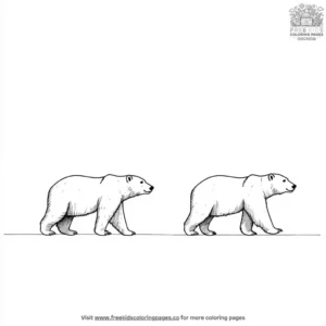 Polar Bear Parade Coloring Pages