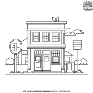 Post Office Coloring Pages