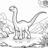 Prehistoric Jungle World Coloring Pages