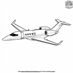 Private Jet Coloring Pages