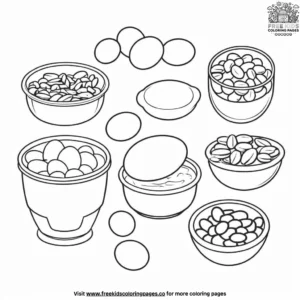 Protein Packed Snacks Coloring Pages