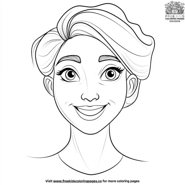 Proud faces coloring pages