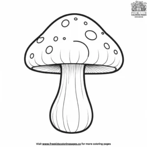 Groovy Mushroom Coloring Pages