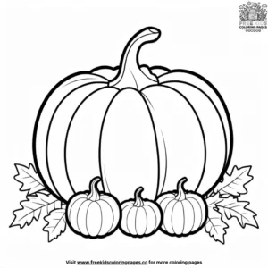 Pumpkin decoration coloring pages