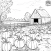 Pumpkin Picking Coloring Pages