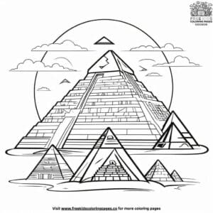 Pyramid Power Coloring Pages