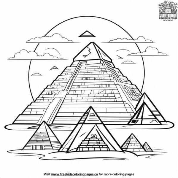 Pyramid power coloring pages